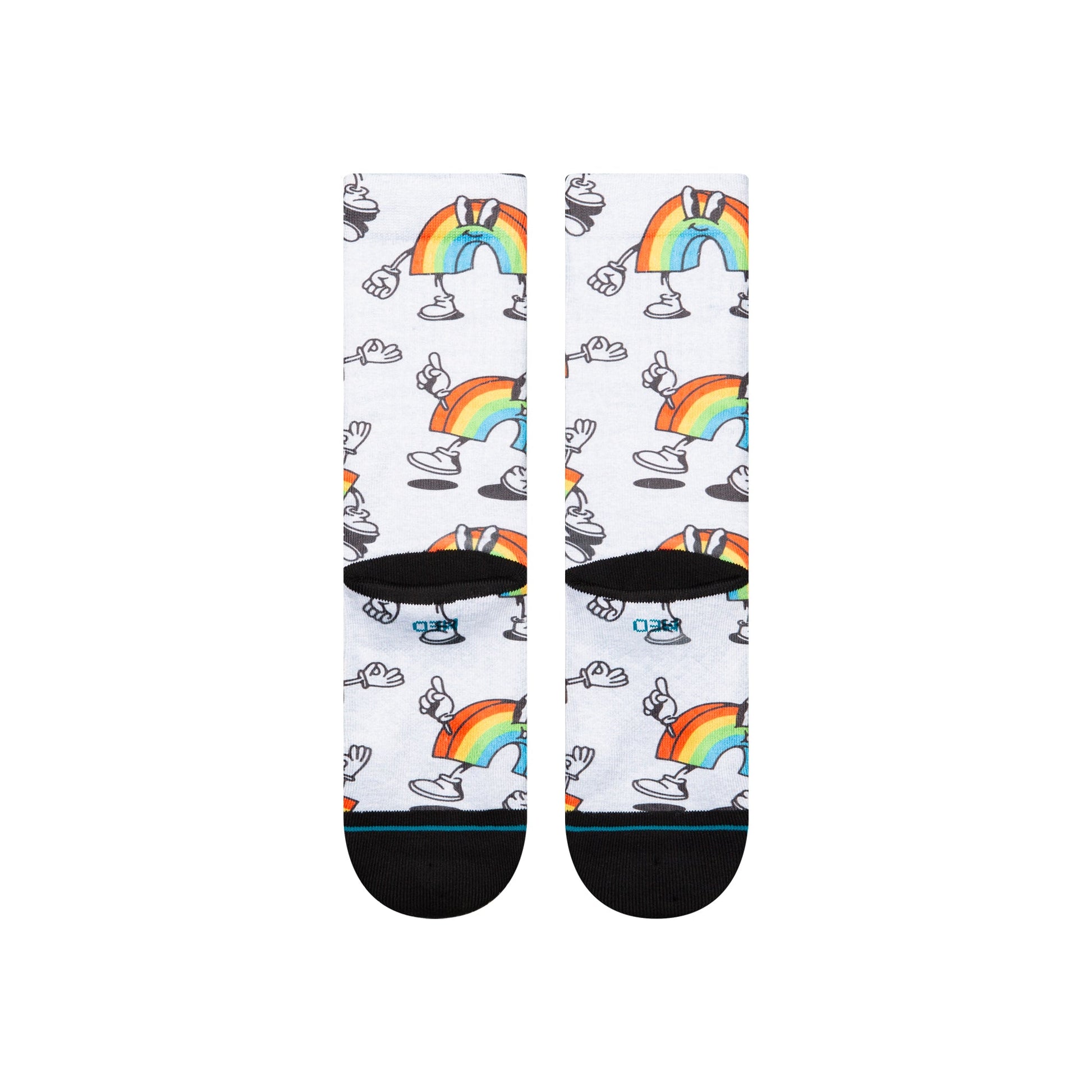 Stance Vibeon Crew Socken Regenbogen