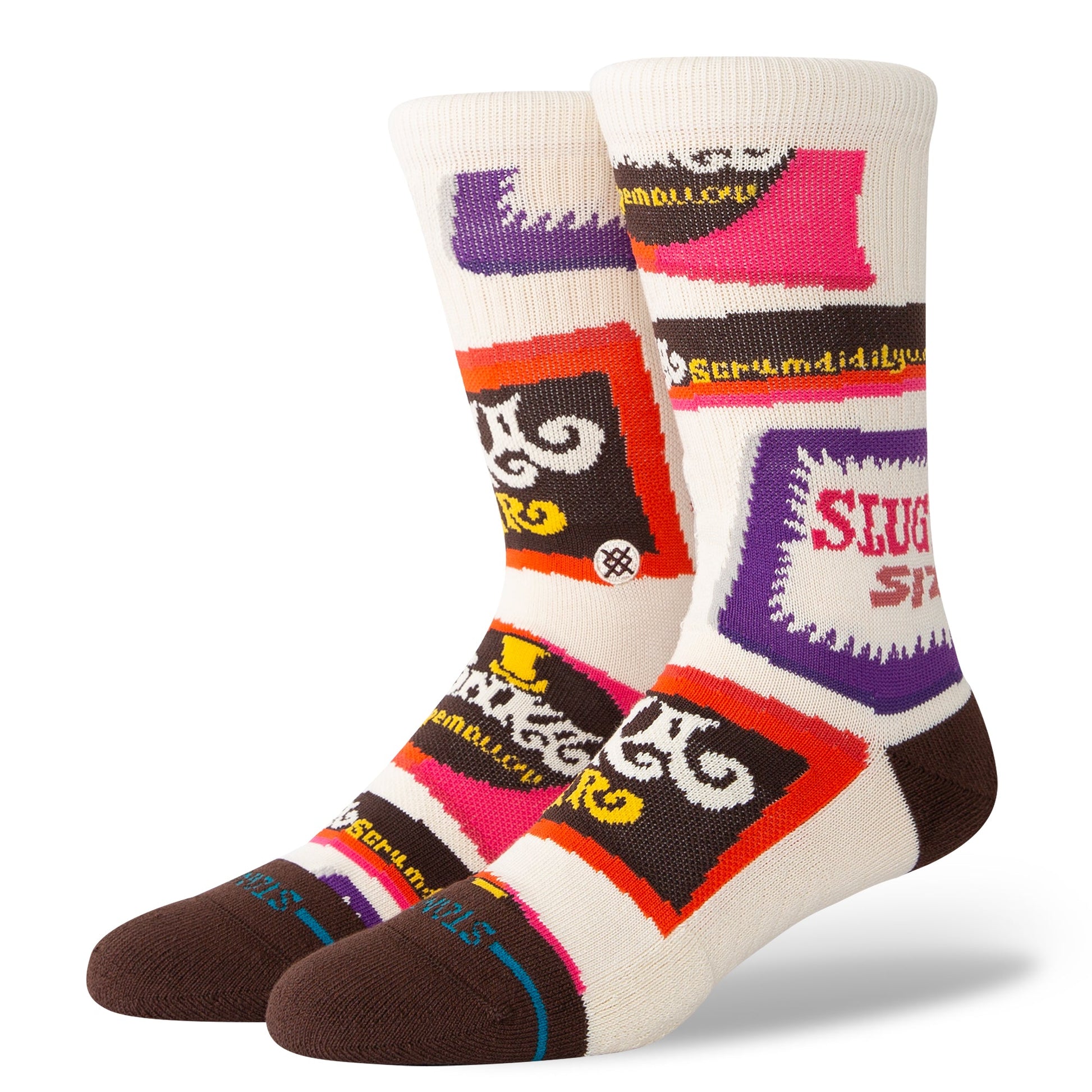 Stance Wonka Bars Crew Socken Braun