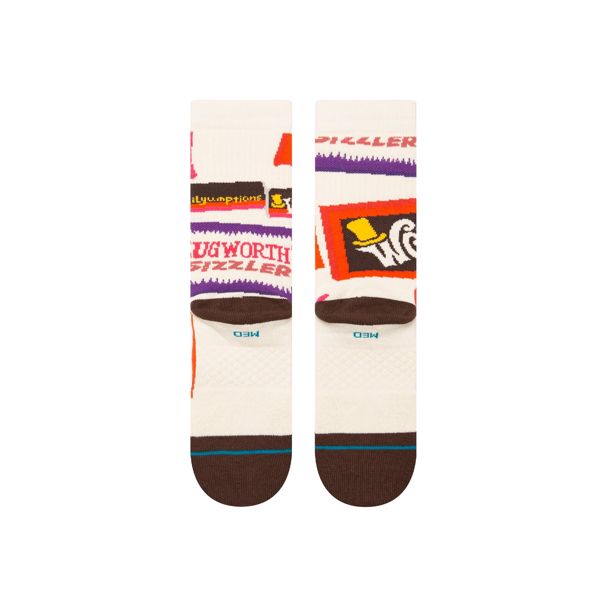 Stance Wonka Bars Crew Socken Braun