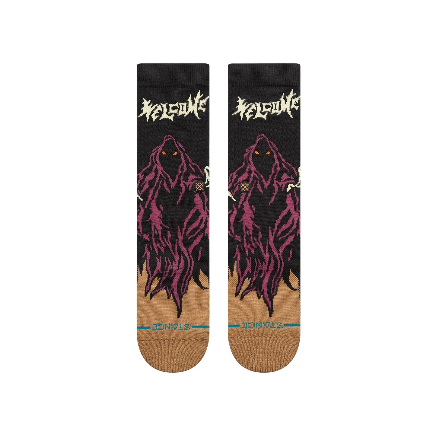 Stance Welcome Skelly Crew Socken Schwarz