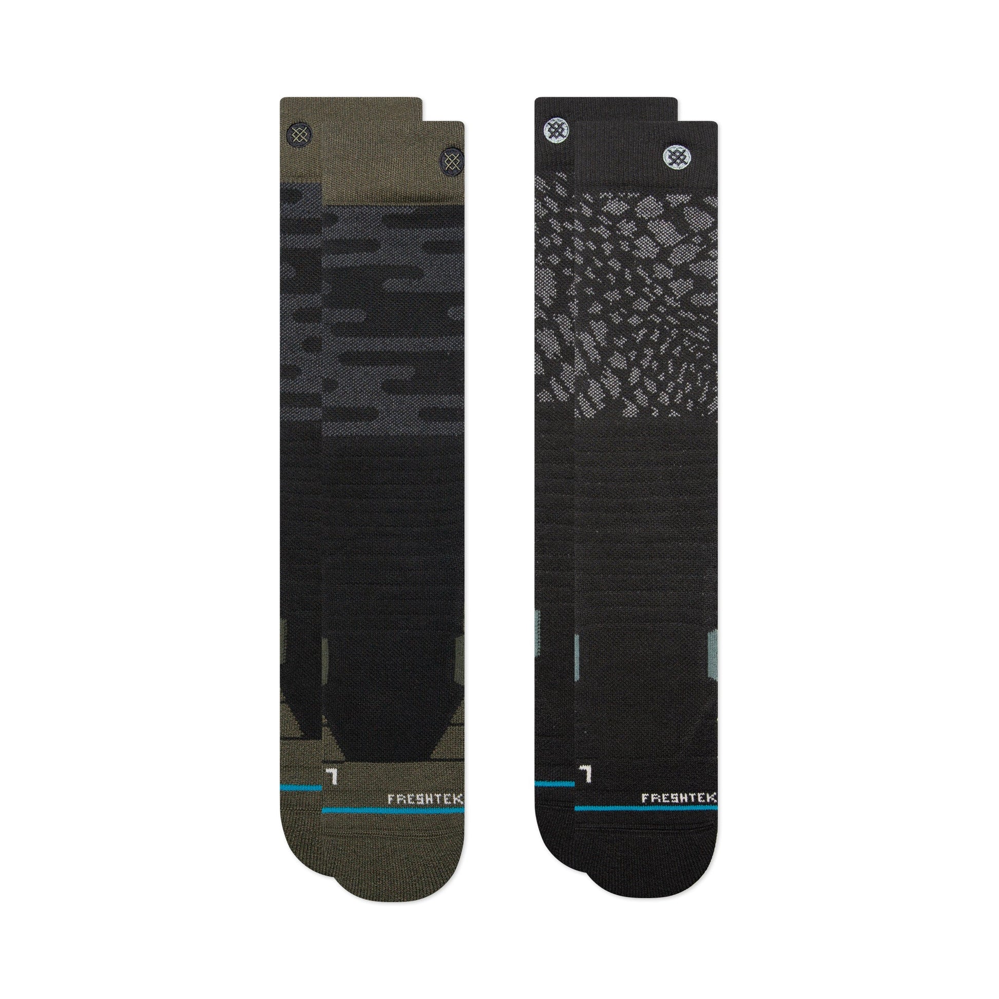 Stance Black Diamond Over The Calf Socken 2 Pack Schwarz