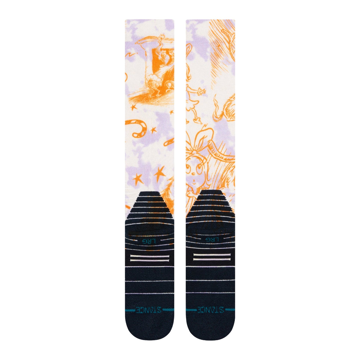 Stance Cindy Lou Who Snow Over The Calf Socken Cremefarben