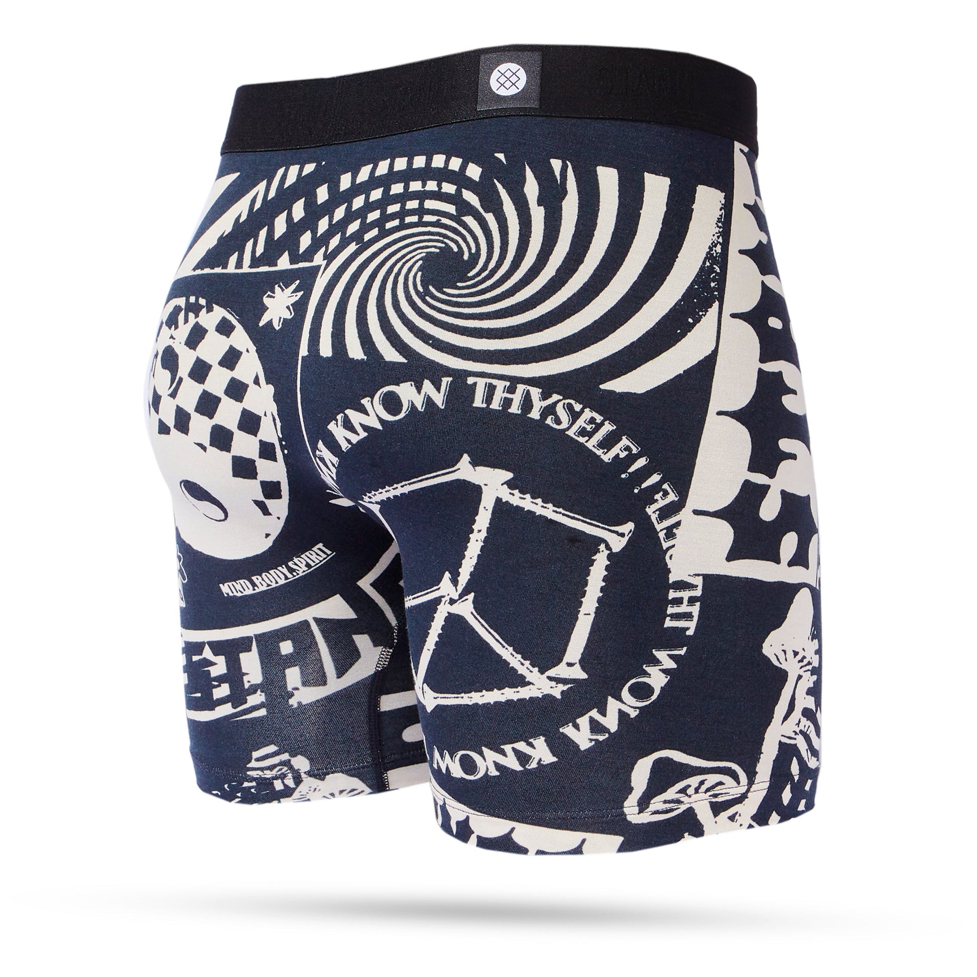 Stance Disorted Box Brief Wholester Schwarz-Weiß