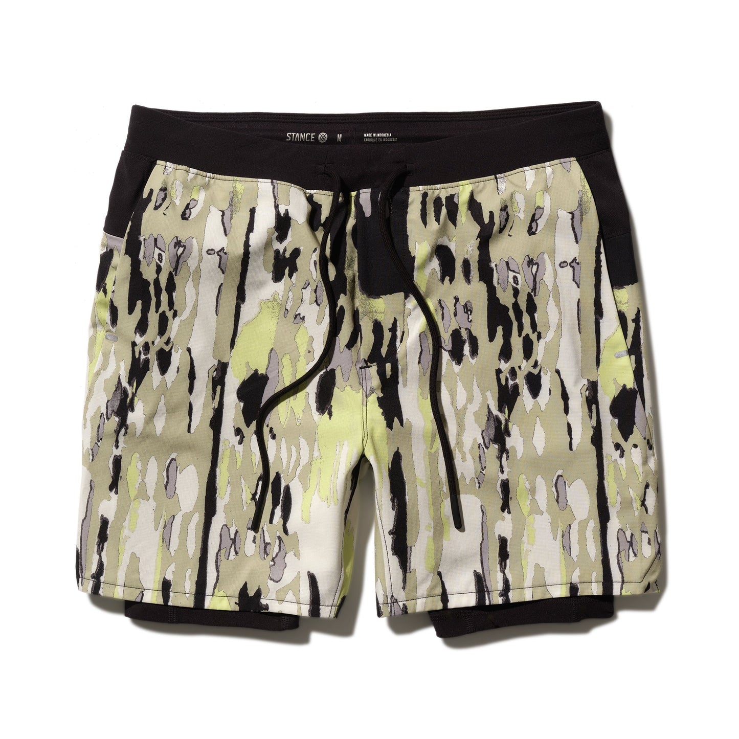 Stance Flux Performance Shorts Mit Fütterung Grüne Camouflage