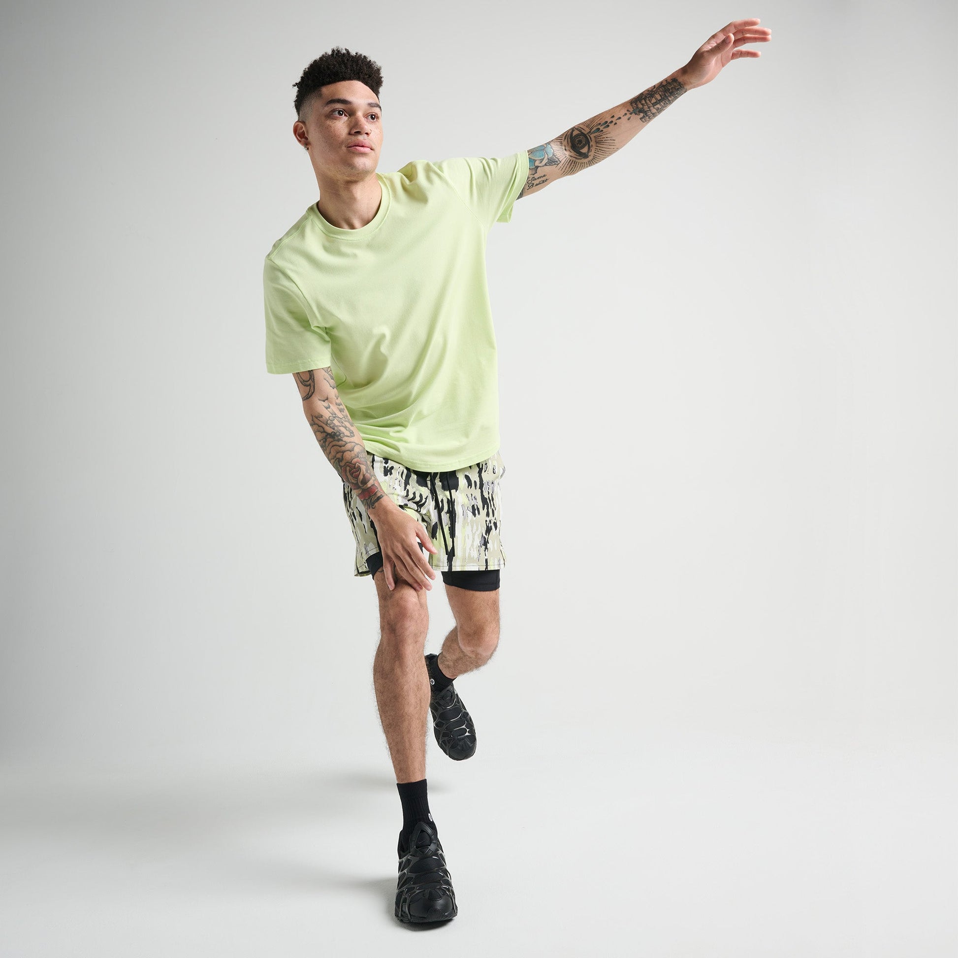 Stance Flux Performance Shorts Mit Fütterung Grüne Camouflage |model