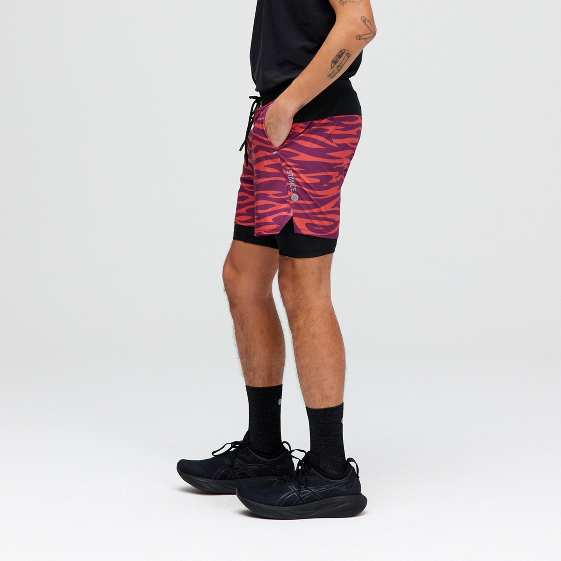 Stance Flux Performance Shorts Mit Fitterung Violett |model