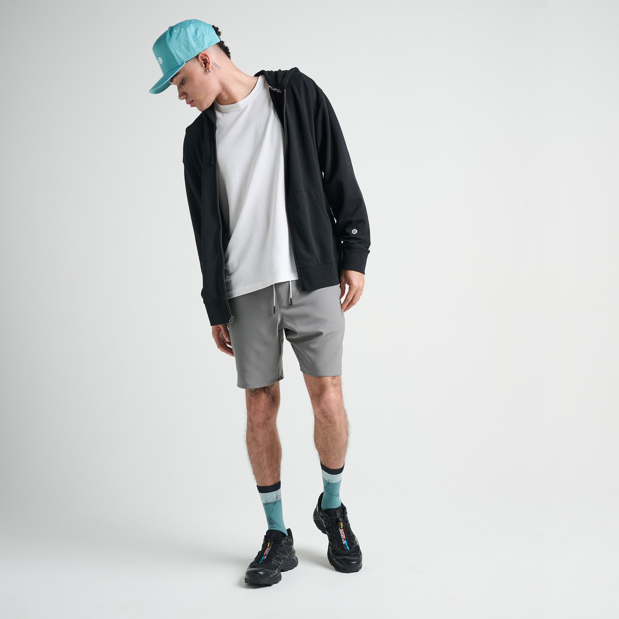 Stance Complex Short Charcoal |model