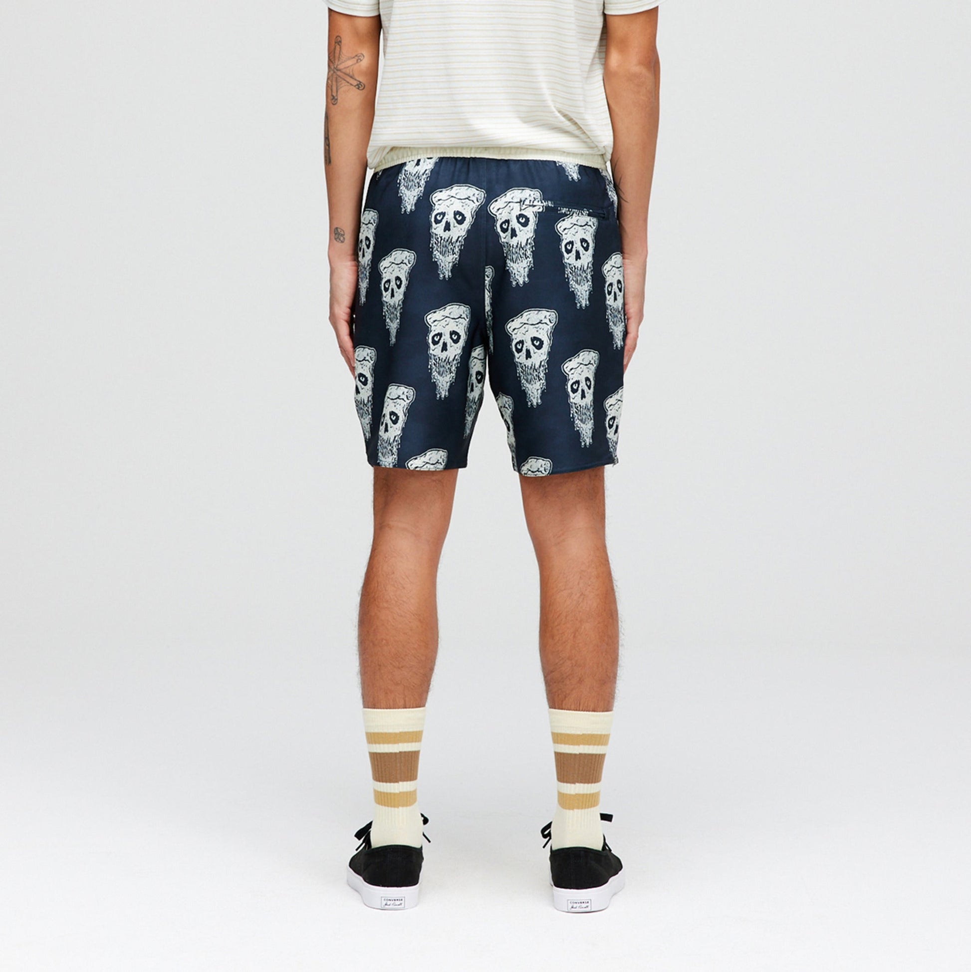 Stance Complex Athletic Shorts Schwarz Weiss |model