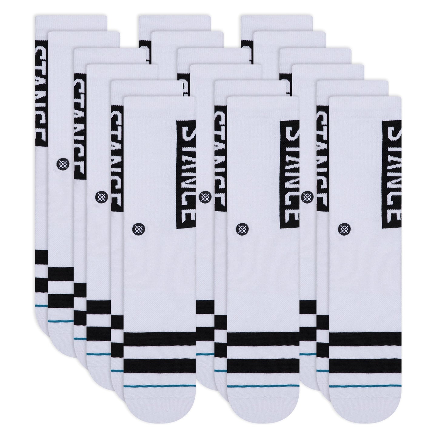 Stance OG Crew Socken 9er Pack Weiß