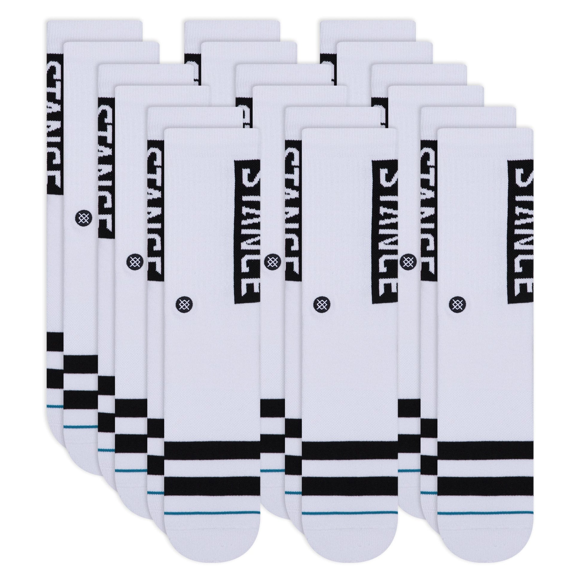 Stance OG Crew Socken 9er Pack Weiß