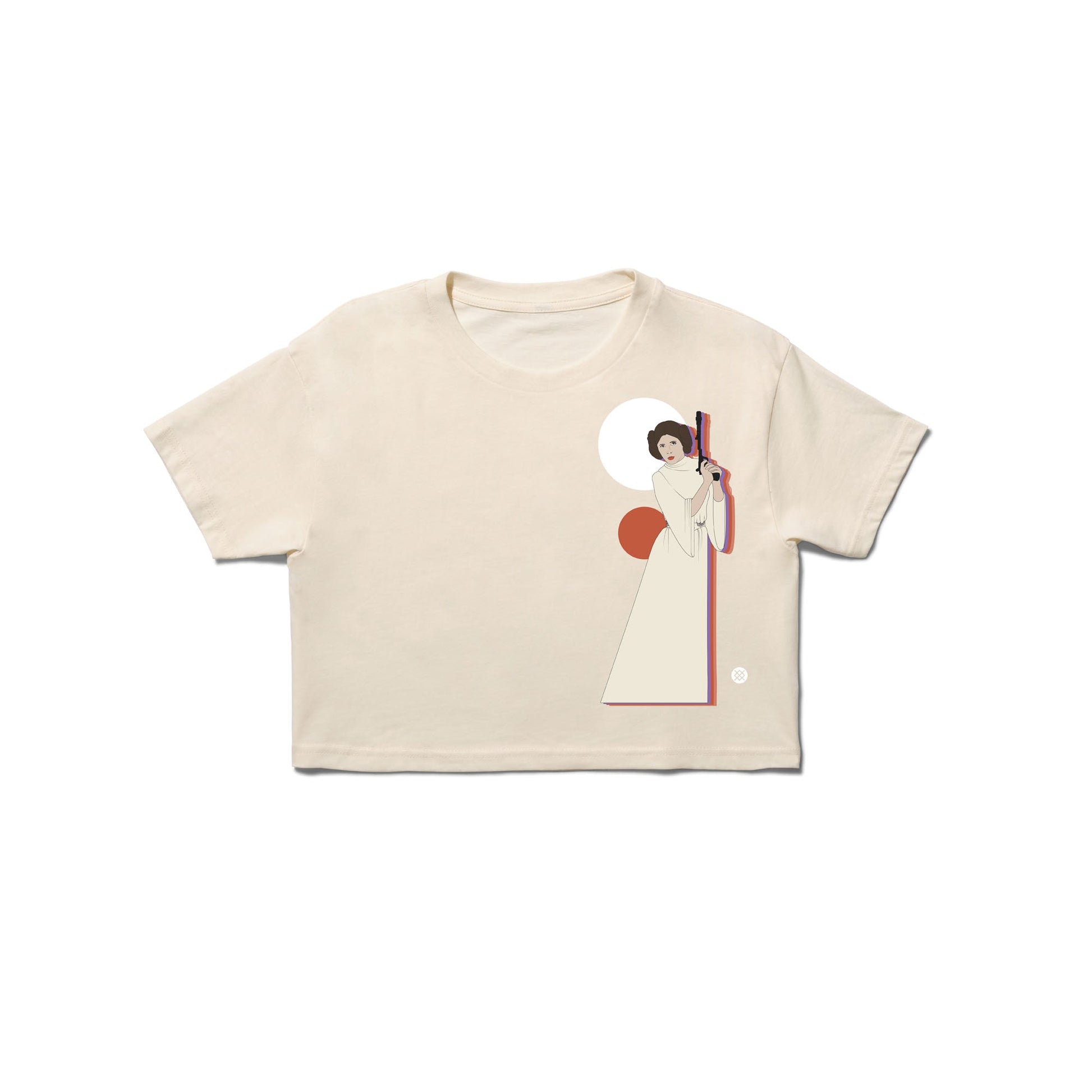 Stance Leia By Jaz Crop T-Shirt Für Damen Vintage-Weiß