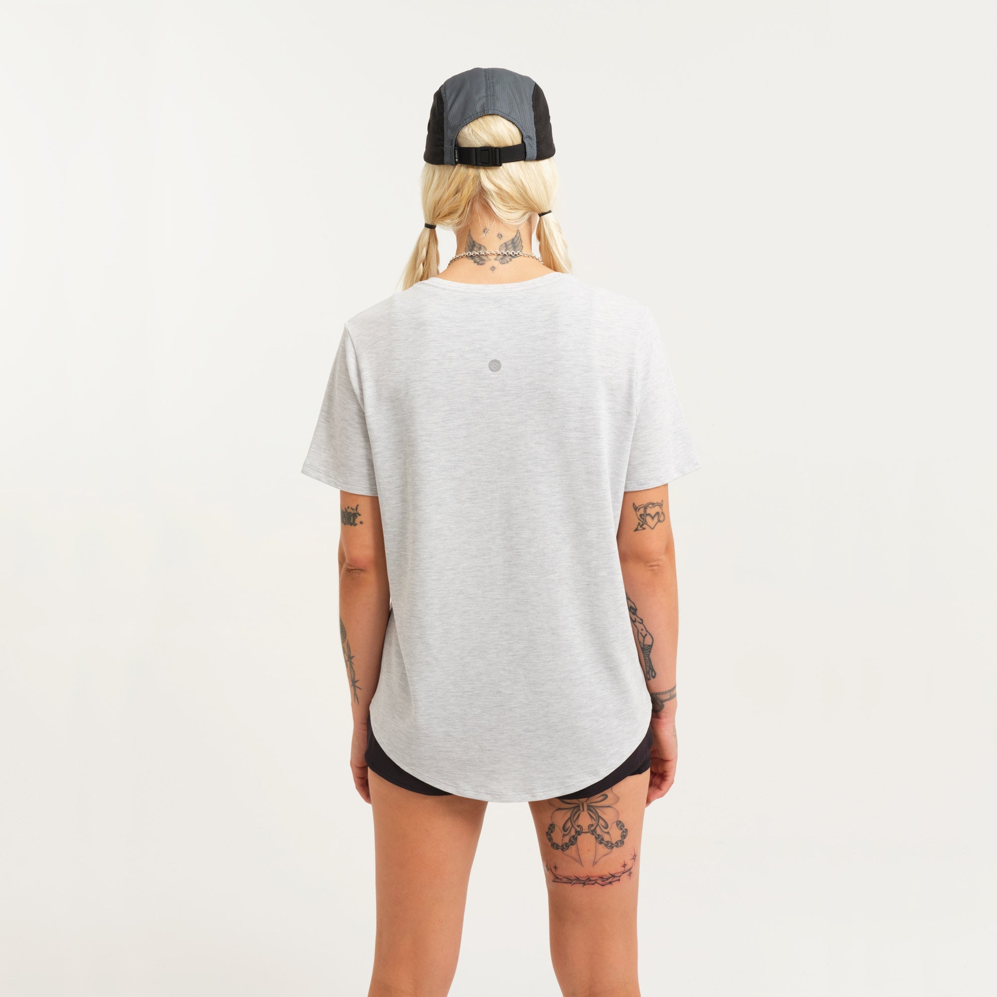 Stance Women's Get Set Performance T-Shirt Heather Stone |model