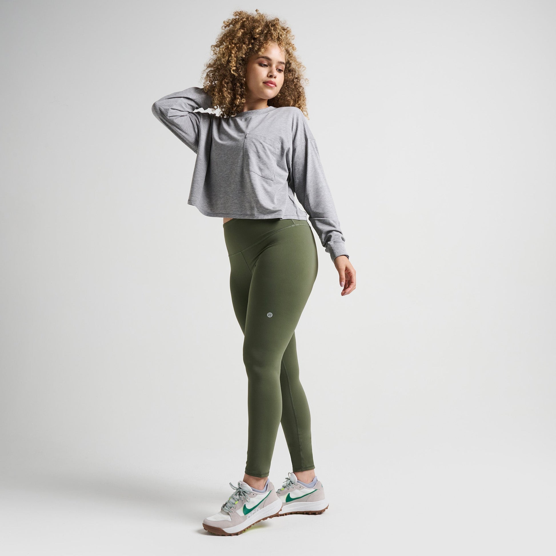 Stance Lay Low Kastiges Long Sleeve T-Shirt Fur Damen Grau Meliert |model