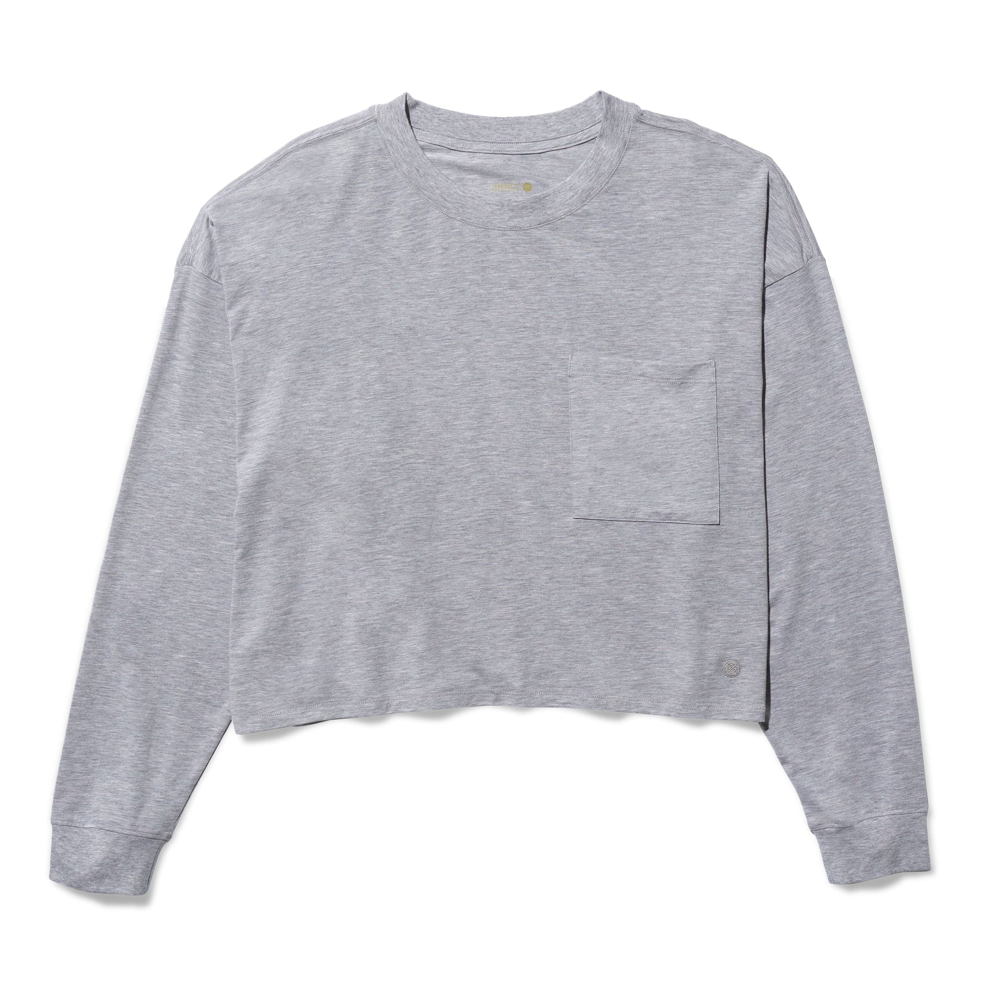 Stance Lay Low Kastiges Long Sleeve T-Shirt Fur Damen Grau Meliert