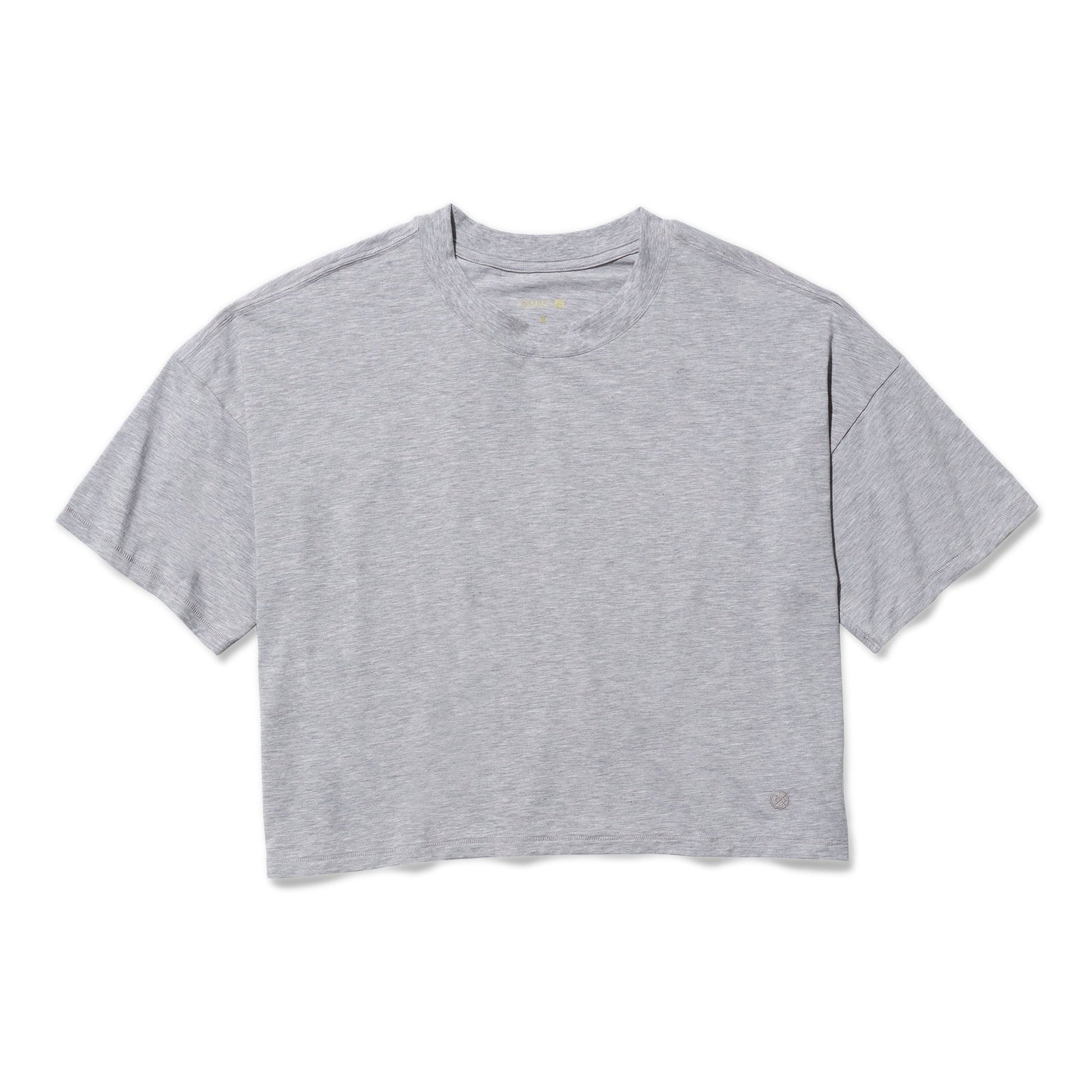 Stance Lay Low Kastiges T-Shirt Fur Damen Grau Meliertl